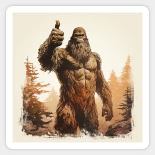 Vintage Bigfoot Sasquatch Yowie Sticker